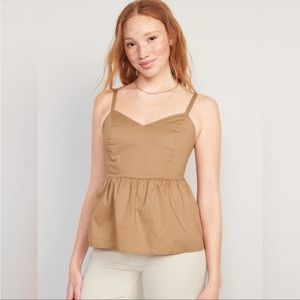 Old Navy Smocked Babydoll Cami Swing Top